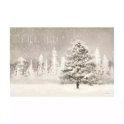 Christmas Art & Wall Decor>Kirklands Home Snowy O Holy Night Canvas Art Print White