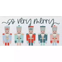 Christmas Art & Wall Decor>Kirklands Home So Very Merry Nutcracker Wall Plaque