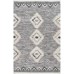 Kirklands Home Sofia Moroccan Fringe Area Rug, 8x10 Gray Best