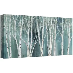 Kirklands Home Soft Birch on Blue Canvas Art Print Discount