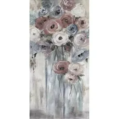 Kirklands Home Soft Bottles and Blooms Canvas Art Print Outlet