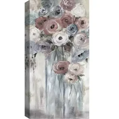 Kirklands Home Soft Bottles and Blooms Canvas Art Print Outlet
