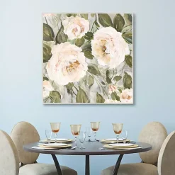 Kirklands Home Soft California Roses Framed Canvas Art Hot