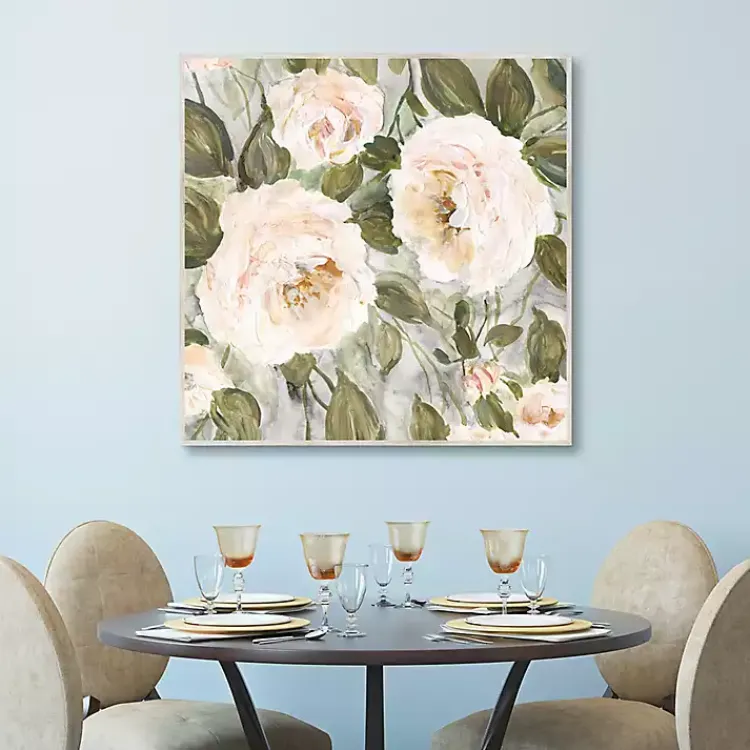 Kirklands Home Soft California Roses Framed Canvas Art Hot