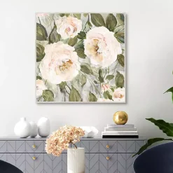 Kirklands Home Soft California Roses Framed Canvas Art Hot