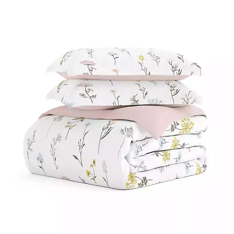 Kirklands Home Soft Floral Reversible 3-pc. Queen Duvet Cover Set Best