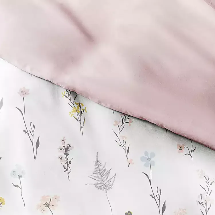 Kirklands Home Soft Floral Reversible 2-pc. Twin Duvet Cover Set New
