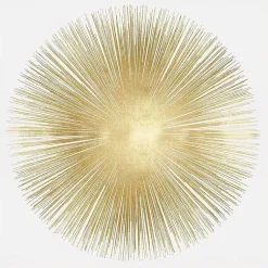 Kirklands Home Soft Gold Sunburst I Canvas Art Print Best
