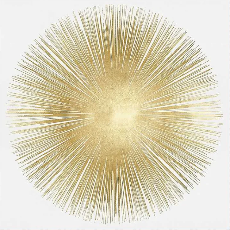 Kirklands Home Soft Gold Sunburst I Canvas Art Print Best