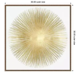 Kirklands Home Soft Gold Sunburst I Canvas Art Print Best