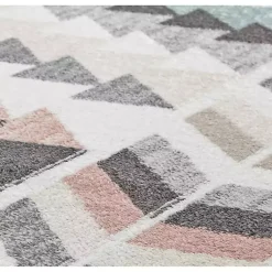 Kirklands Home Soft Hues Geometric Area Rug, 8x10 Multi Hot