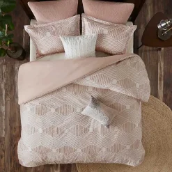 Kirklands Home Soft Pink Tufted King 3-pc. Comforter Set Sale
