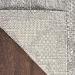 Kirklands Home Soft Silver Trellis Outdoor Area Rug, 4x6 Discount
