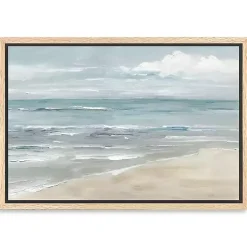 Kirklands Home Soft Solace Beach Framed Canvas Art Print Hot