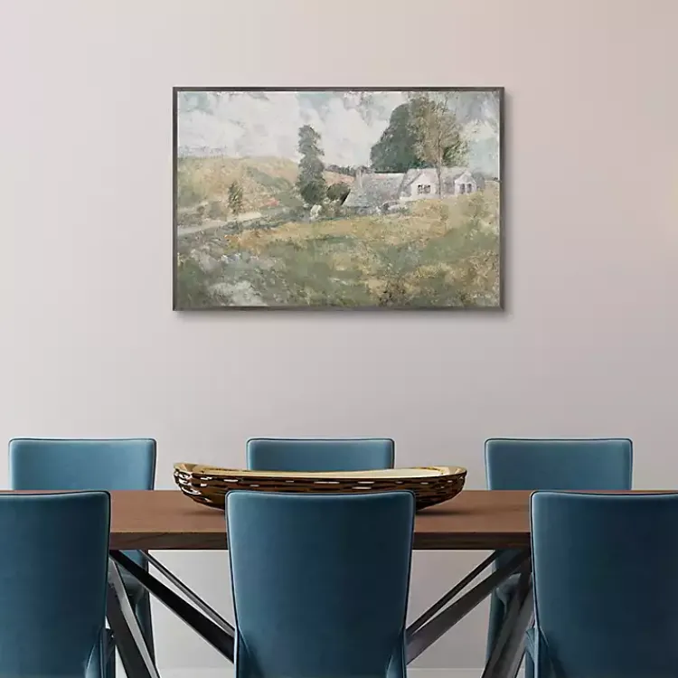 Kirklands Home Soft Spring Landscape Framed Canvas Art Print Green Best