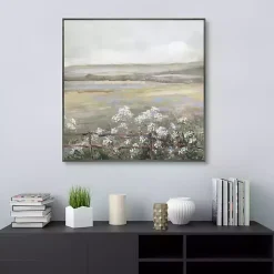 Kirklands Home Soft Summer Meadow II Framed Canvas Art Print Gray Online