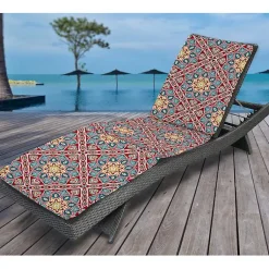 Kirklands Home Solano Flowers Outdoor Chaise Cushion Hot