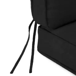 Kirklands Home Solid Outdoor Deep Seat Cushion Black
