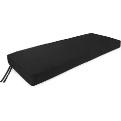 Kirklands Home Solid Outdoor Settee Cushion Black Online