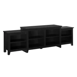 Kirklands Home Solid Tiered TV Stand Black New