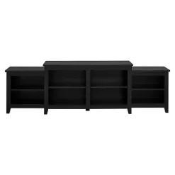 Kirklands Home Solid Tiered TV Stand Black New