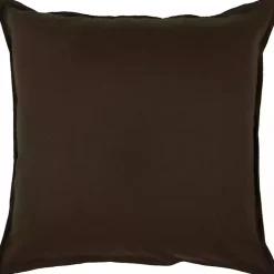 Pillows>Kirklands Home Solid Flanged Pillow Brown