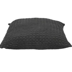 Pillows>Kirklands Home Solid Charcoal Textured Pillow Gray
