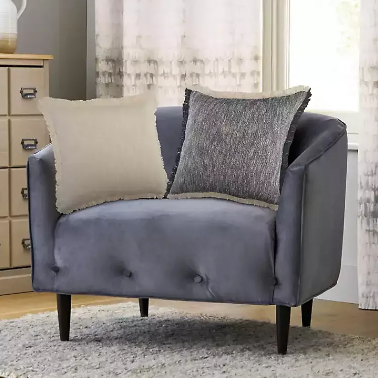 Pillows>Kirklands Home Solid Fringe Accent Pillow Ivory