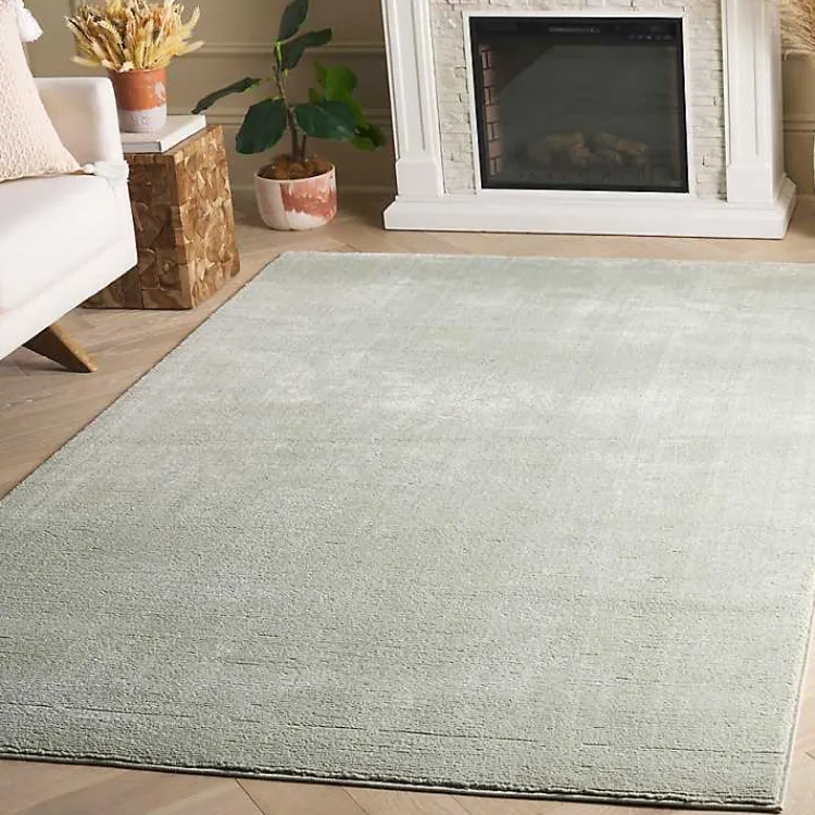 Kirklands Home Solid Sage Revive Area Rug, 5x7 Green Outlet