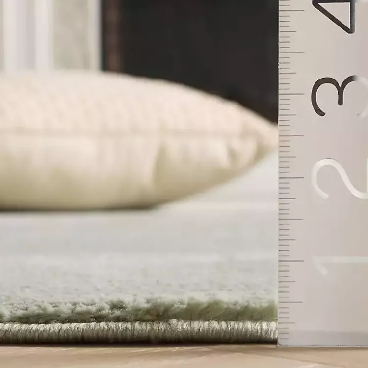 Kirklands Home Solid Sage Revive Area Rug, 5x7 Green Outlet