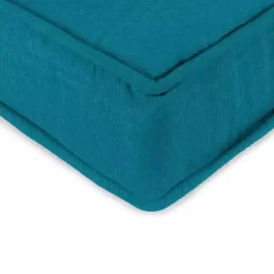 Kirklands Home Solid Turquoise Outdoor Deep Seat Cushion Blue Outlet