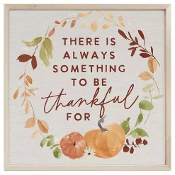 Fall>Kirklands Home Something to Be Thankful For Framed Wall Plaque Multi