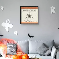 Halloween>Kirklands Home Something Wicked Spider Halloween Wall Plaque