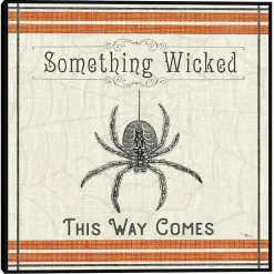 Halloween>Kirklands Home Something Wicked Spider Halloween Wall Plaque