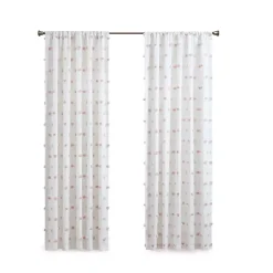 Kirklands Home Sophie Blush Pom Pom Curtain Panel, 84 in. Sale