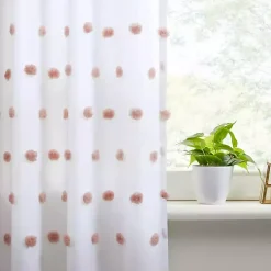 Kirklands Home Sophie Blush Pom Pom Curtain Panel, 84 in. Sale