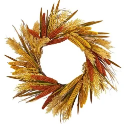 Fall>Kirklands Home Sorghum Harvest Wreath Multi