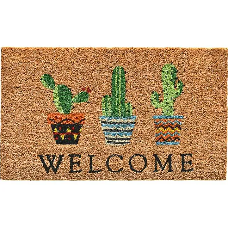 Kirklands Home Southwestern Cactus Coir Doormat Discount