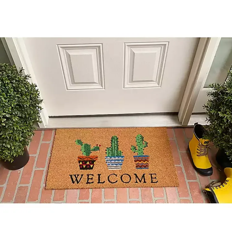 Kirklands Home Southwestern Cactus Coir Doormat Discount