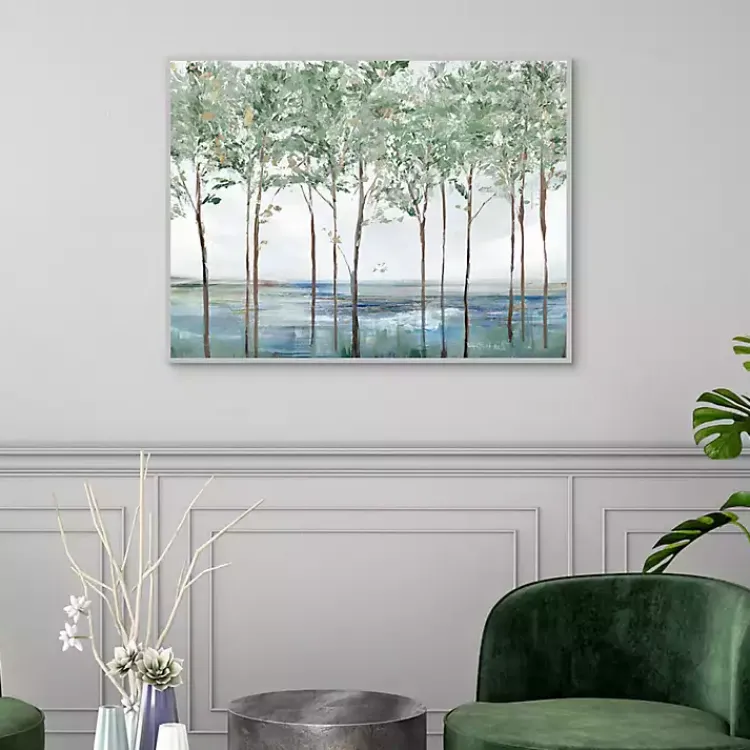 Kirklands Home Sparse Forest Peak Framed Wall Art