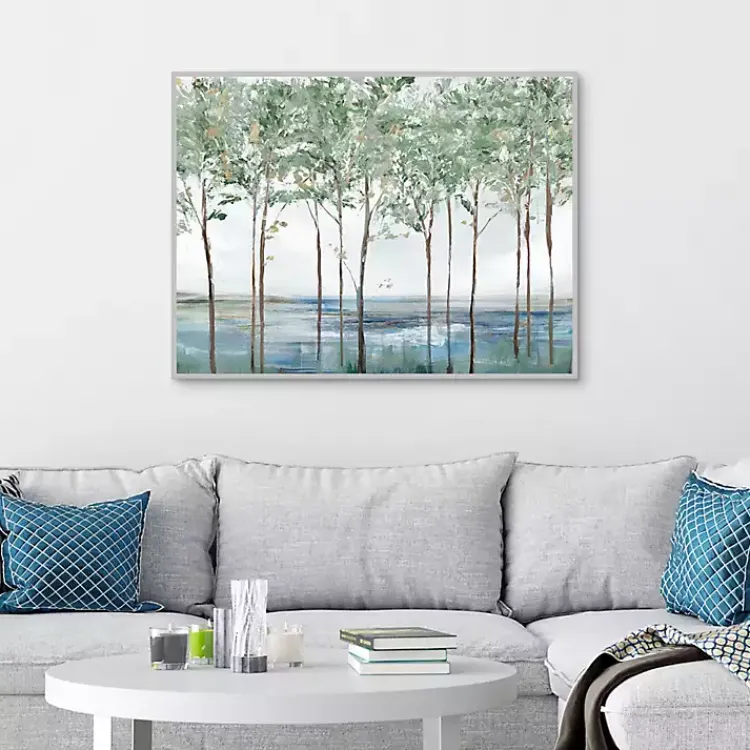 Kirklands Home Sparse Forest Peak Framed Wall Art