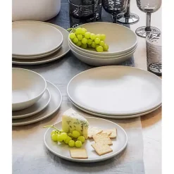 Kirklands Home Speckled Beige Wheat Dinner Plates, Set of 6 Ivory Clearance