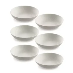 Kirklands Home Speckled Beige Wheat Dinner Bowls, Set of 6 Ivory Best