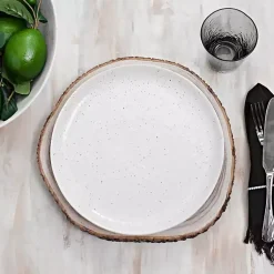 Kirklands Home Speckled Cream Simple Things Dinner Plate Ivory Best