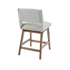 Kirklands Home Speckled Boomerang Modern Counter Stool Gray Sale