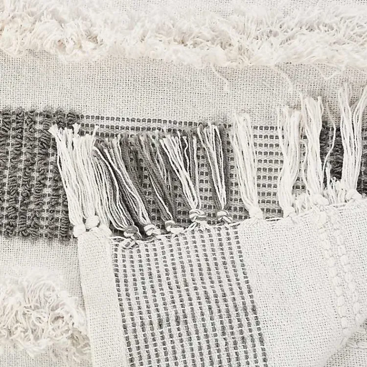 Blankets & Throws>Kirklands Home Spencer Gray and White Plaid Throw
