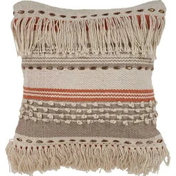 Pillows>Kirklands Home Spice and Natural Chic Fringe Pillow