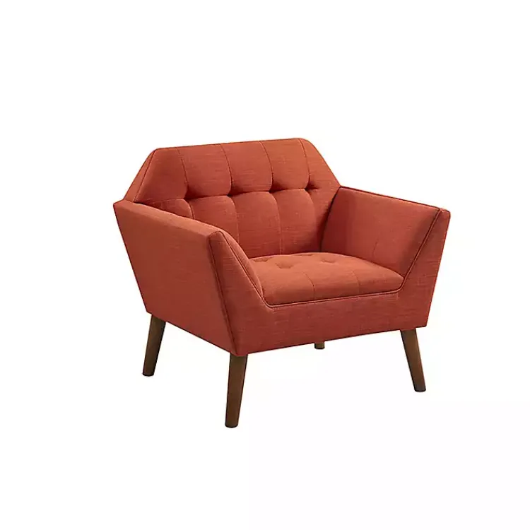 Kirklands Home Spice Button Tufted Accent Chair Red Sale