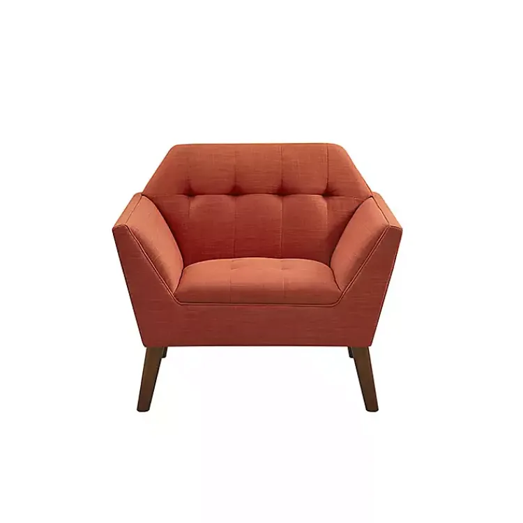 Kirklands Home Spice Button Tufted Accent Chair Red Sale