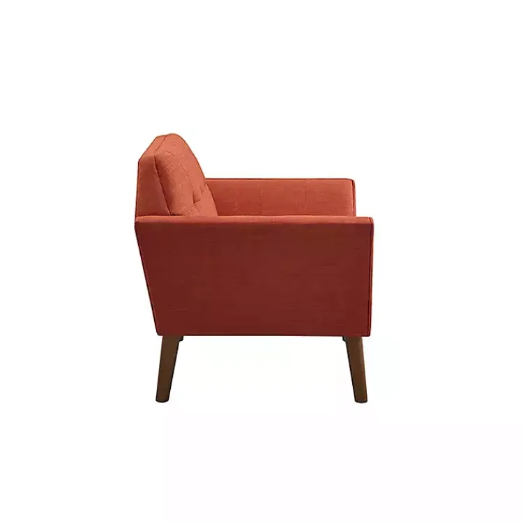 Kirklands Home Spice Button Tufted Accent Chair Red Sale
